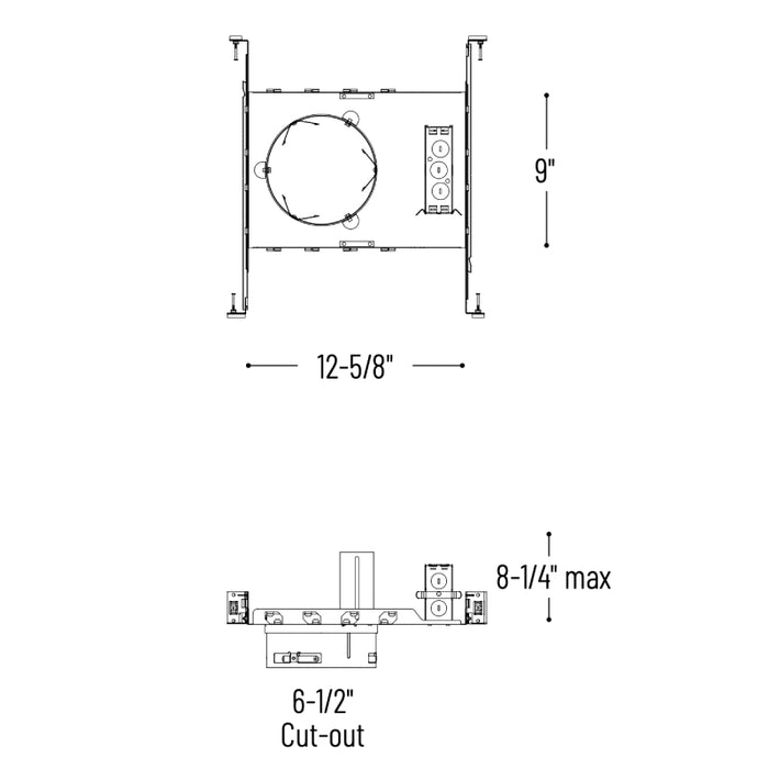 Nora NCAH-630 6" LED Sapphire High Lumen Universal Frame-In Kit