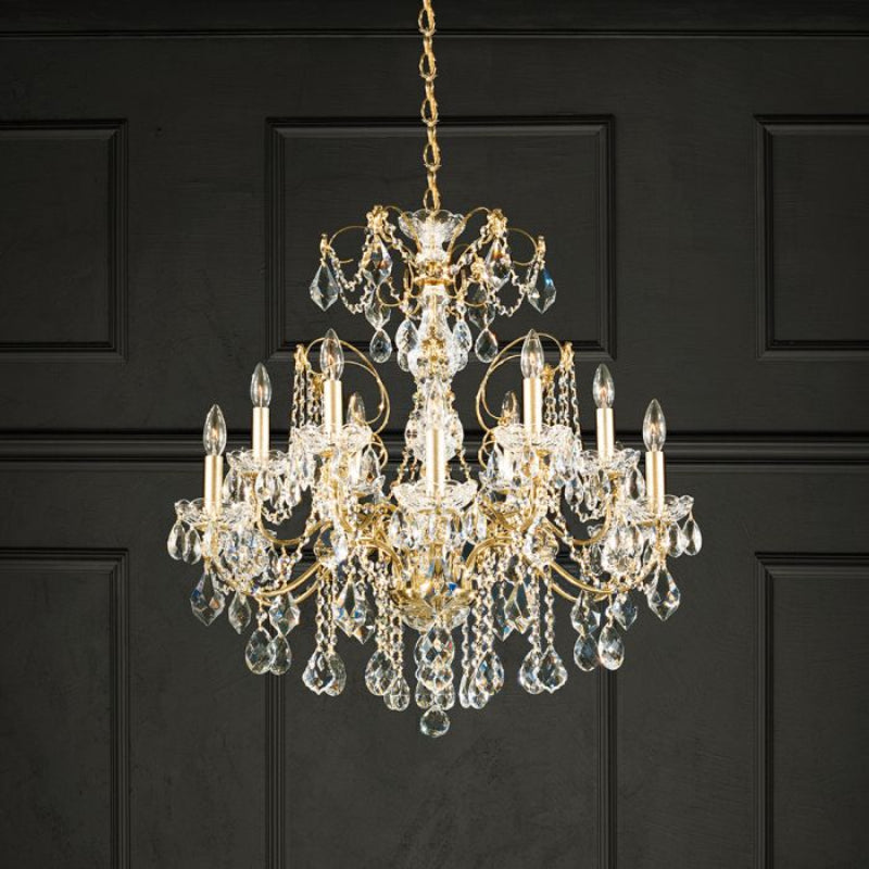 Schonbek 1712 Century 12-lt 30" Chandelier