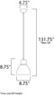 Maxim 11022 Cora 1-lt 8.75" Pendant