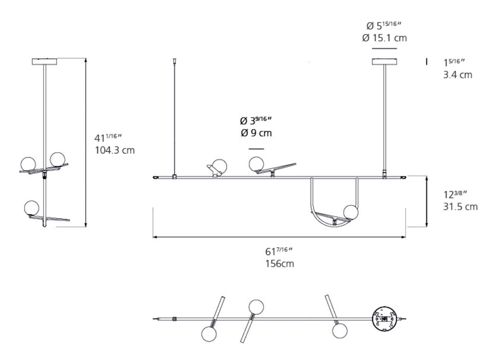 Artemide Yanzi S1 LED Suspension