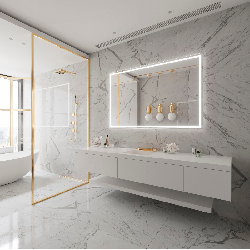Paris Mirror Harmony 70 x 45 Rectangle LED Illuminated Mirror, RGBW