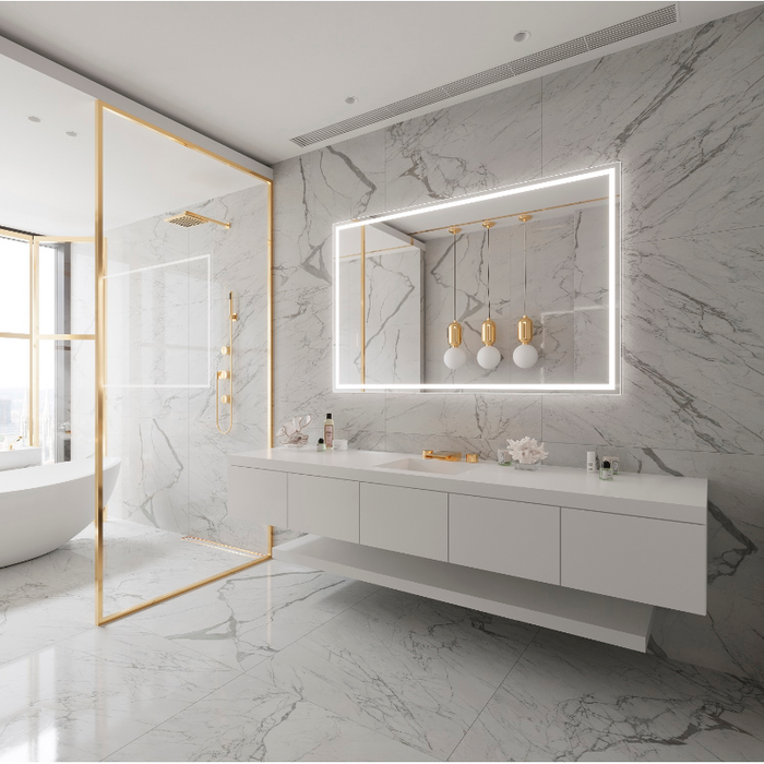 Paris Mirror Harmony 70 x 45 Rectangle LED Illuminated Mirror, 3CCT