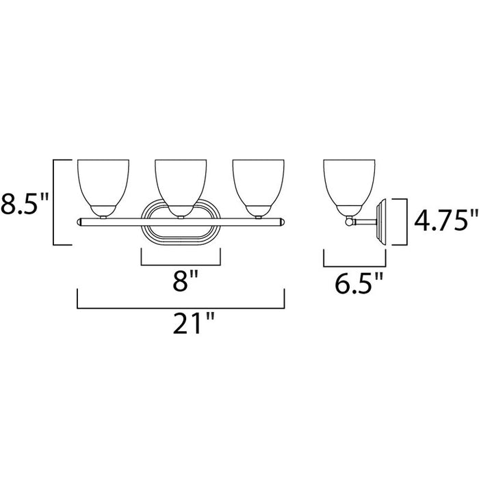 Maxim 11313 Axis 3-lt 21" Bath Vanity