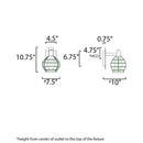 Maxim 11543 Heirloom 1-lt 8" Outdoor Wall Sconce