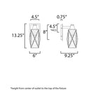 Maxim 11563 Norfolk 1-lt 6" Outdoor Wall Sconce