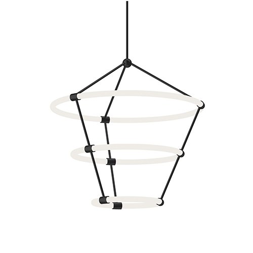 Kuzco CH99326 Santino 26" LED 3-tier Chandelier