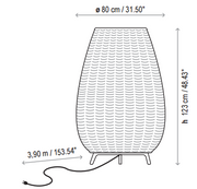 Bover Amphora 02 2-lt 48" Tall LED Outdoor Floor Lamp