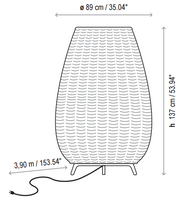 Bover Amphora 03 2-lt 54" Tall LED Outdoor Floor Lamp