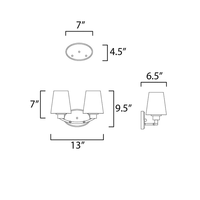 Maxim 11832 Shelter 2-lt 13" Bath Vanity