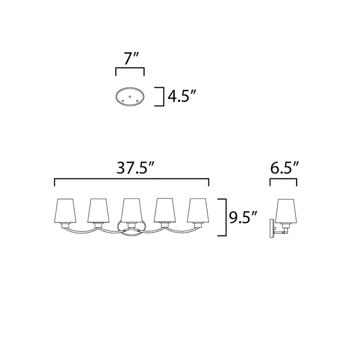 Maxim 11835 Shelter 5-lt 38" Bath Vanity