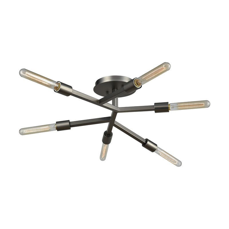 ELK 11854 Freeform 6-lt Semi Flush Mount