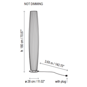 Bover Maxi P/180 2-lt 71" Tall LED Outdoor Floor Lamp