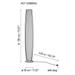 Bover Maxi P/180 2-lt 71" Tall LED Outdoor Floor Lamp