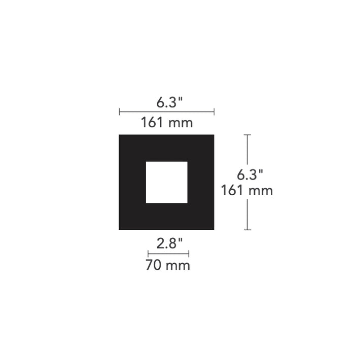 Element EMT 1x1 Multiples Spot Flanged Trim