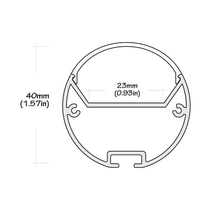 Core ALP145 48" LED Suspension Profile