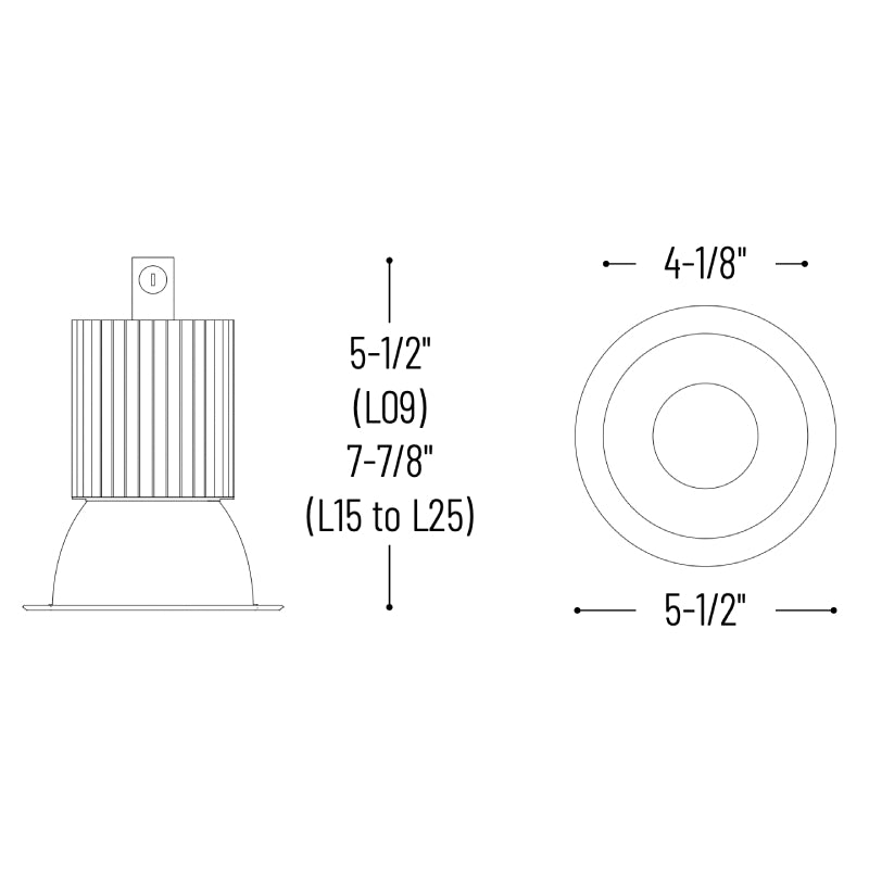 Nora NC2-431L15 4" LED Sapphire II Open Reflector, 18W, 4000K