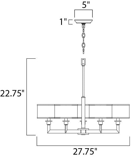 Maxim 12055 Nexus 5-lt  27.75"Chandelier