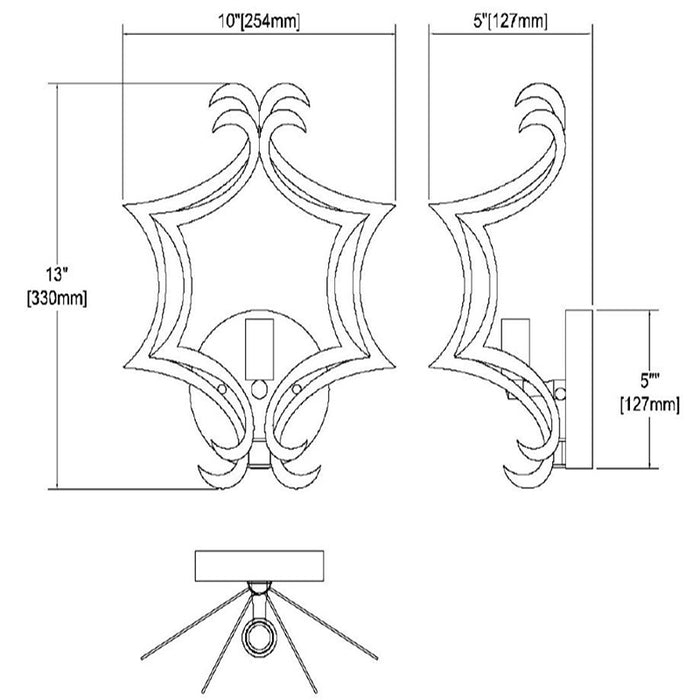 ELK 12060/1 Delray 1-lt Wall Sconce