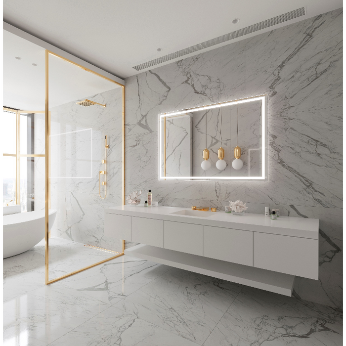 Paris Mirror Harmony 55 x 36 Rectangle LED Illuminated Mirror, RGBW