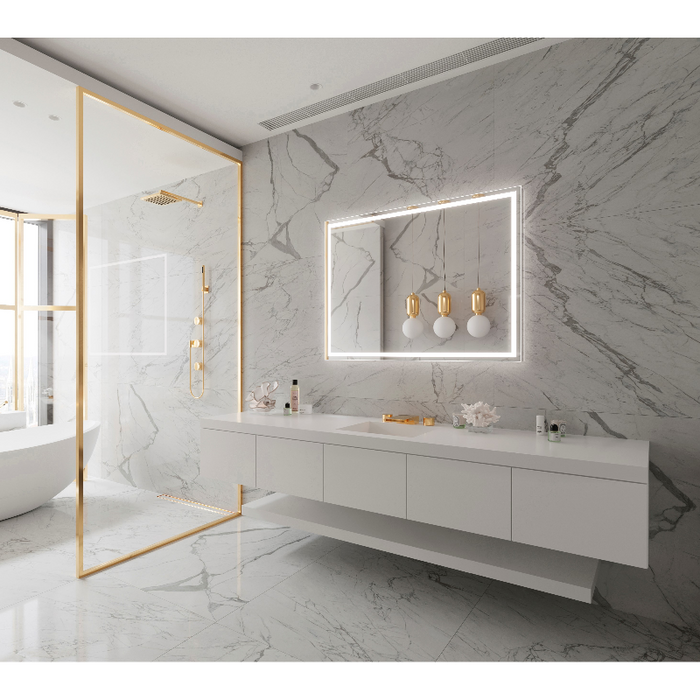 Paris Mirror Harmony 48 x 35 Rectangle LED Illuminated Mirror, RGBW