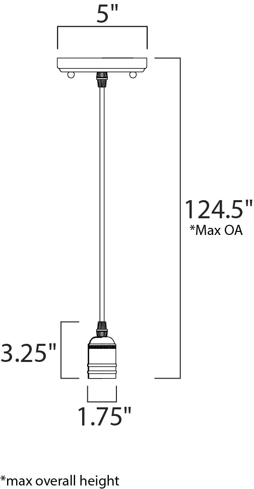 Maxim 12121 Early Electric 1-lt 5" Pendant