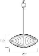 Maxim 12190 Cocoon 1-lt 25" Pendant