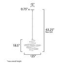 Maxim 12235 Twister 5-lt 25" Pendant
