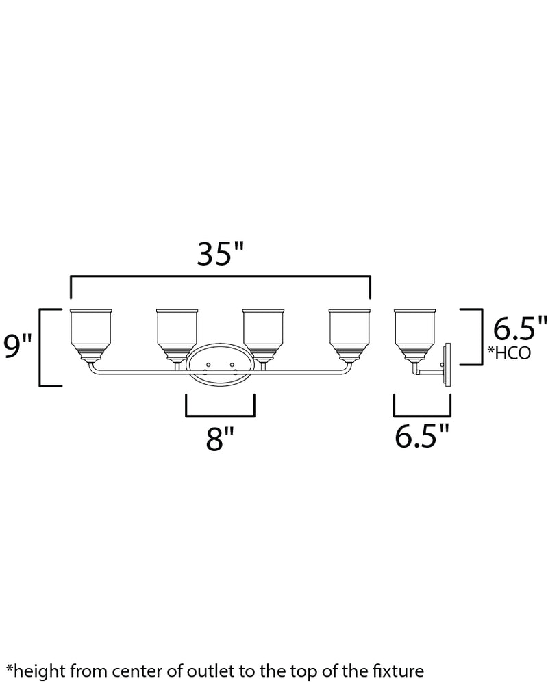 Maxim 12264 Acadia 4-lt 35" Bath Vanity