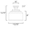 Maxim 12271 Acadia 3-lt 13" Semi-Flush Mount