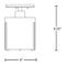 Hubbardton Forge 123775 Exos Round 1-lt 6" Semi-Flush