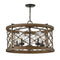 Hinkley 12395 Finn 5-lt 26" LED Outdoor Chandelier