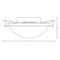 Hubbardton Forge 124251 Moonband 1-lt 11" Semi-Flush