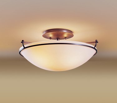 Hubbardton Forge 124302 Plain Small 2-lt 15" Semi-Flush