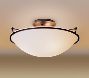 Hubbardton Forge 124304 Plain 3-lt 17" Large Semi-Flush