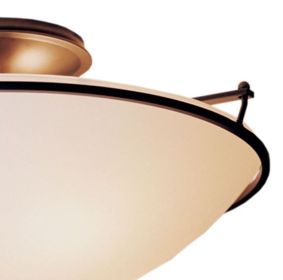 Hubbardton Forge 124304 Plain 3-lt 17" Large Semi-Flush