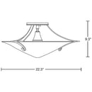 Hubbardton Forge 124710 Antasia 1-lt 22" Semi-Flush