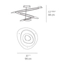 Artemide Pirce LED Ceiling Light - Dimmable 2-Wire