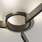 Hubbardton Forge 126403 Axis 3-lt 19" Semi-Flush