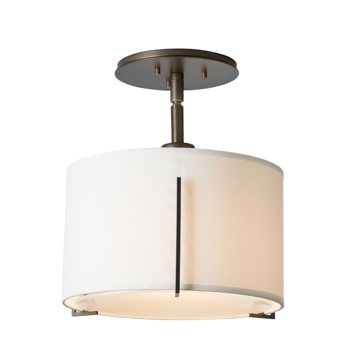 Hubbardton Forge 126498 Exos Single Shade 1-lt 12" Semi-Flush