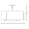 Hubbardton Forge 126503 Exos Double Shade 3-lt 23" Semi-Flush