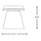 Hubbardton Forge 126601 Wren 1-lt 5" Flush Mount
