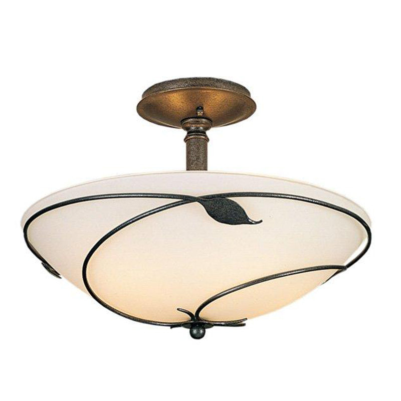 Hubbardton Forge 126732 Forged Leaves 3-lt 16" Large Semi-Flush