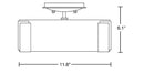Hubbardton Forge 126753 Impressions 1-lt 12" Semi-Flush