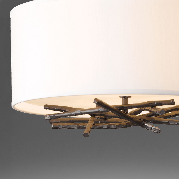 Hubbardton Forge 127660 Brindille 3-lt 15" Semi-Flush