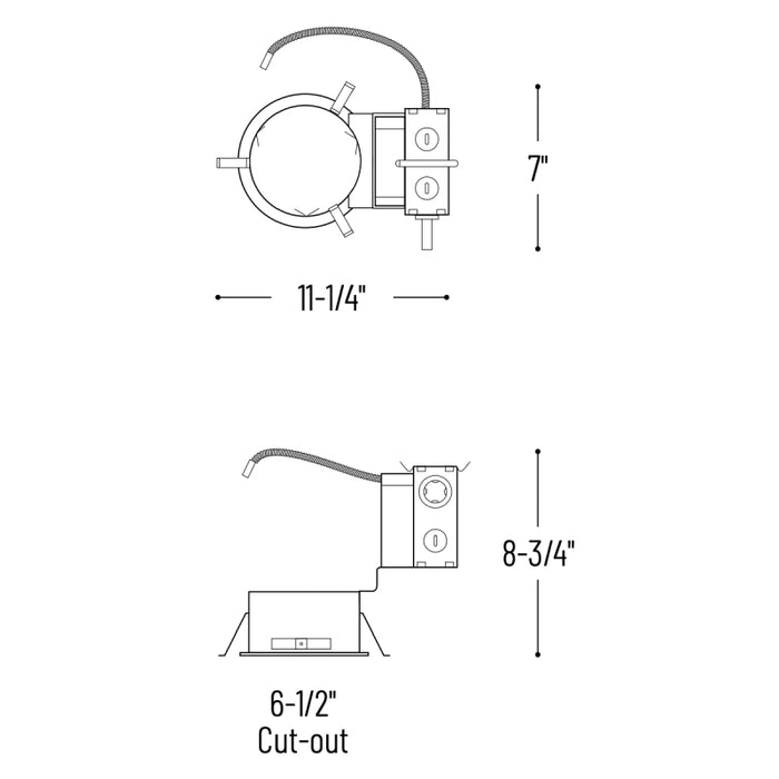 Nora NCHR-634 6" LED Sapphire High Lumen Remodel Frame-In Kit