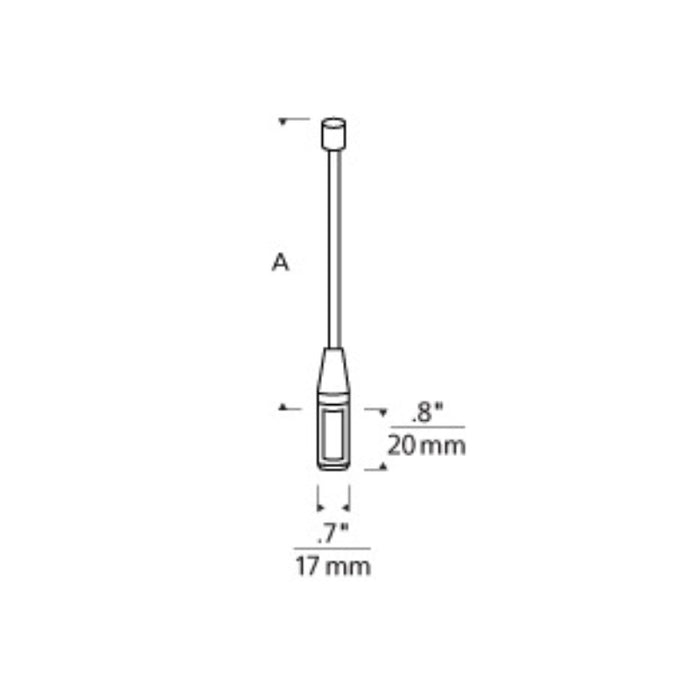 Tech 700MOS Monorail Rigid Standoff, 2 to 6 inches