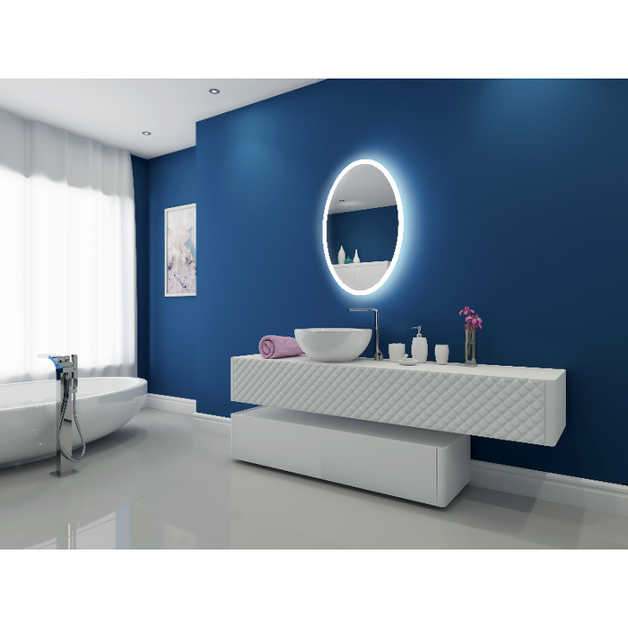 Paris Mirror Oval 24 x 36 Oval LED Illuminated Mirror, RGBW