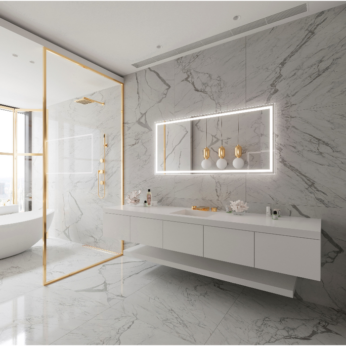 Paris Mirror Harmony 60 x 28 Rectangle LED Illuminated Mirror, RGBW