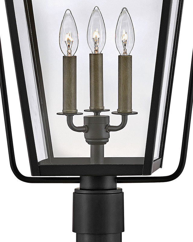 Hinkley 13301 Yale 3-lt 27" Tall LED Post/Pier Mount Lantern