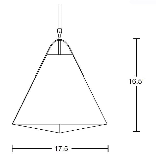 Hubbardton Forge 134501 Mobius 1-lt 18" Pendant